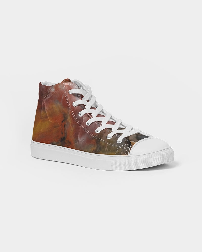 Petrified Wood Inner Transformation Women's Hightop Canvas Shoe