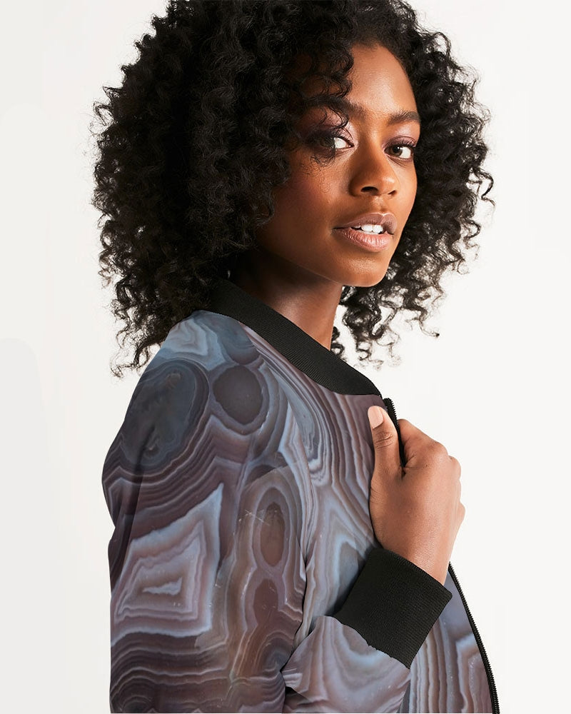 Botswana Agate Inspiration Bomber Jacket