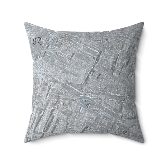 Meteorite Supernatural Energy Faux Suede Square Pillow