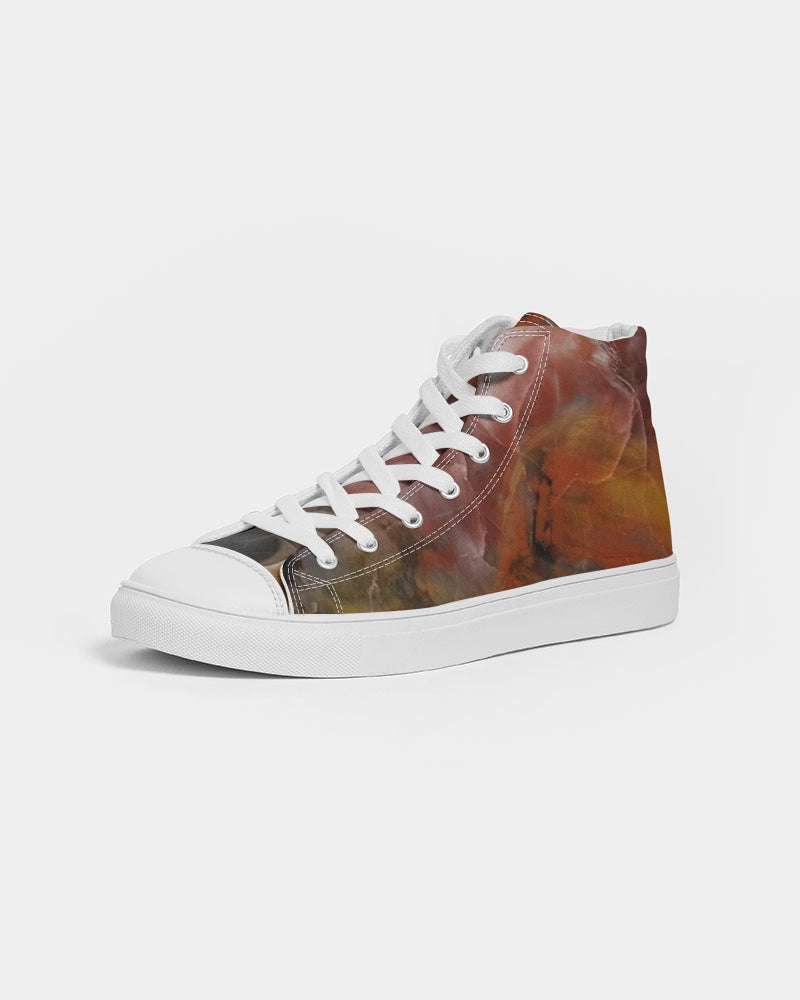 Petrified Wood Inner Transformation Women's Hightop Canvas Shoe