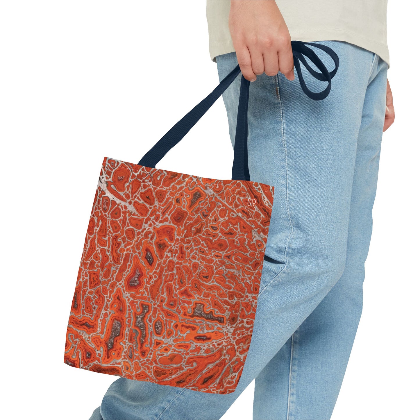Agatized Ruby Red Gembone Tote