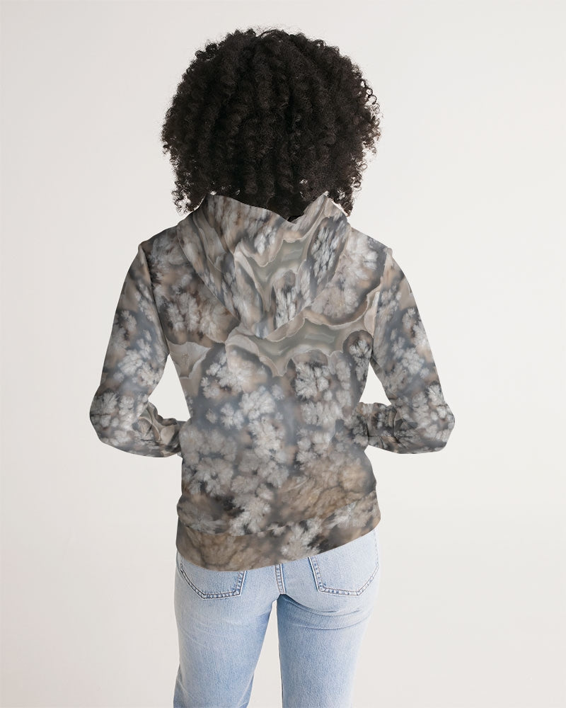 Plume Agate Feather Beauty Women's All-Over Print Hoodie