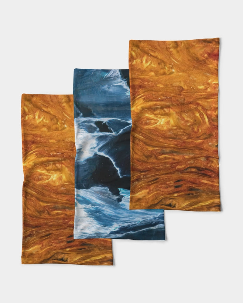 Golden & Blue Pietersite Neck Gaiters (3-piece set)