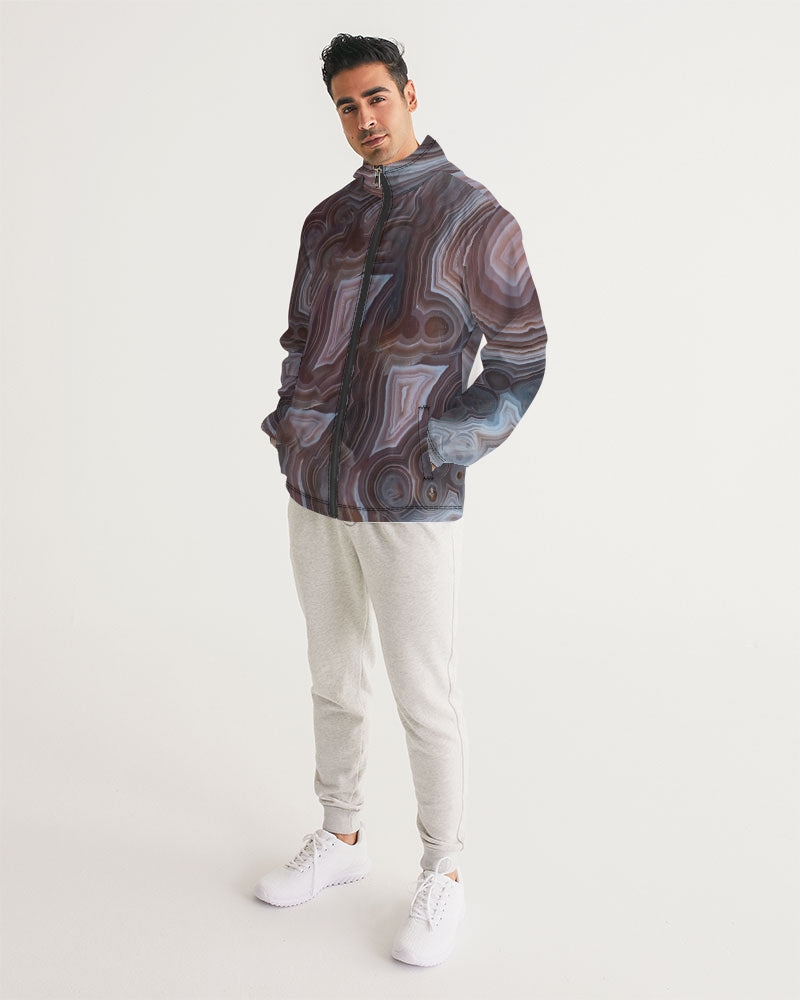 Botswana Agate Inspiration Men's Windbreaker