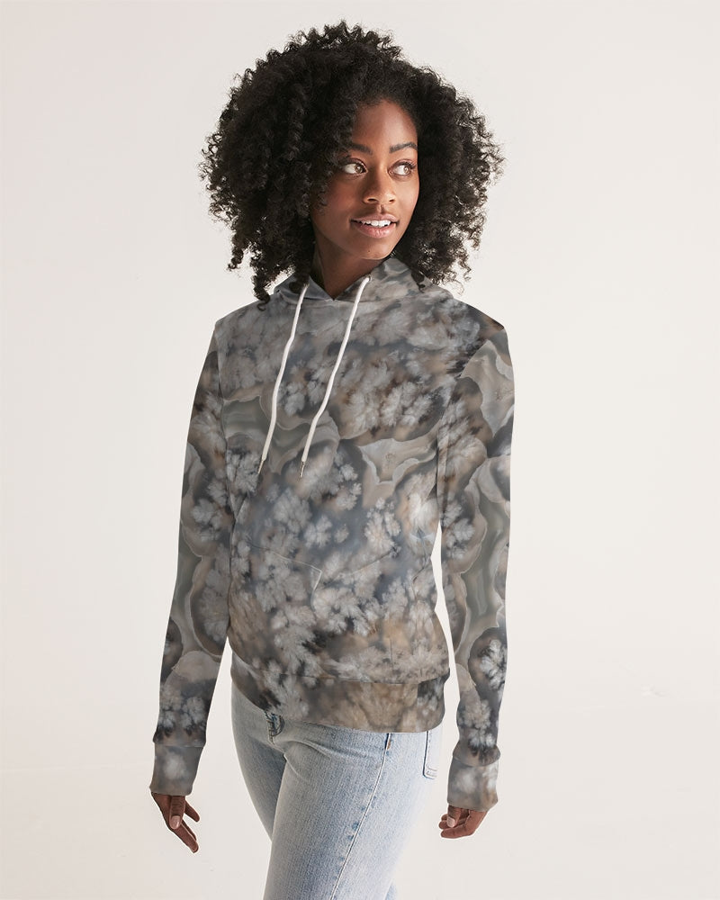 Plume Agate Feather Beauty Women's All-Over Print Hoodie
