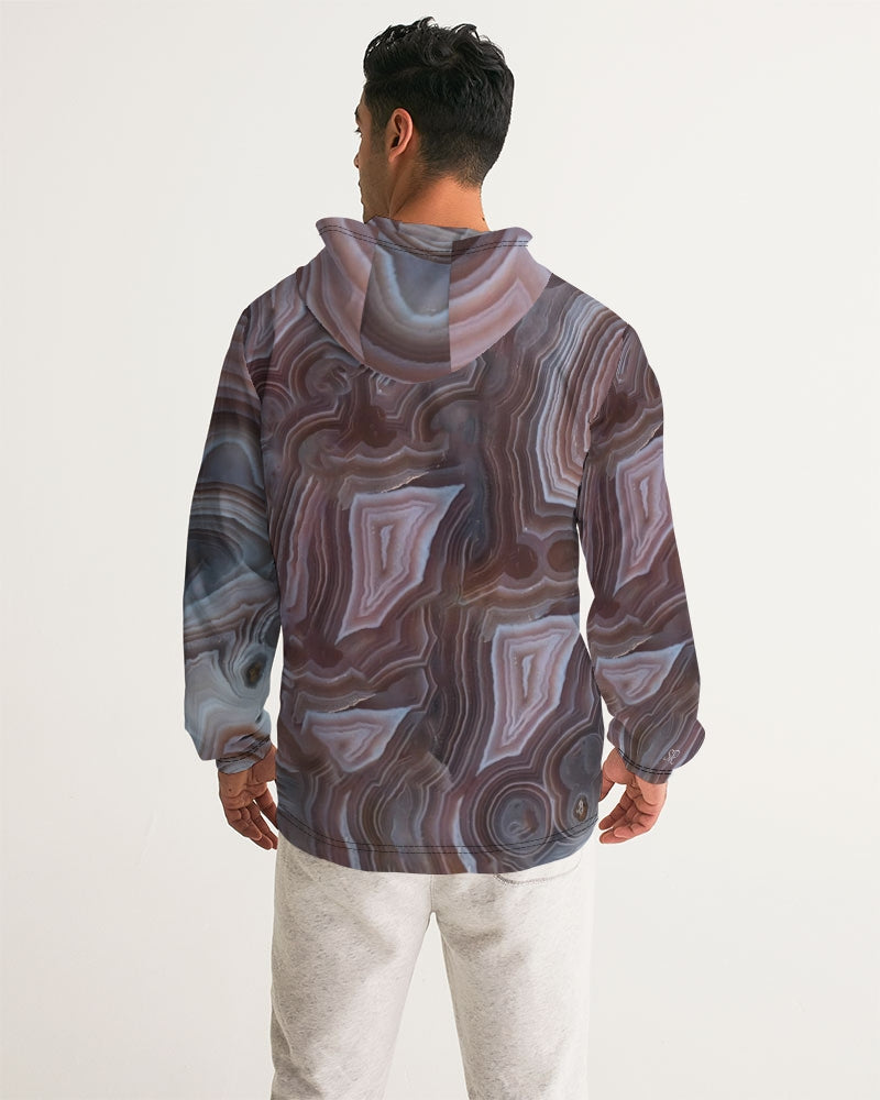 Botswana Agate Inspiration Men's Windbreaker
