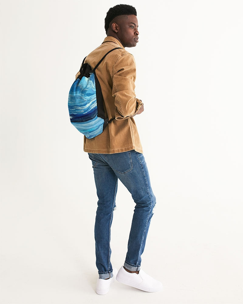 Leland Blue Treasures 캔버스 드로스트링 백
