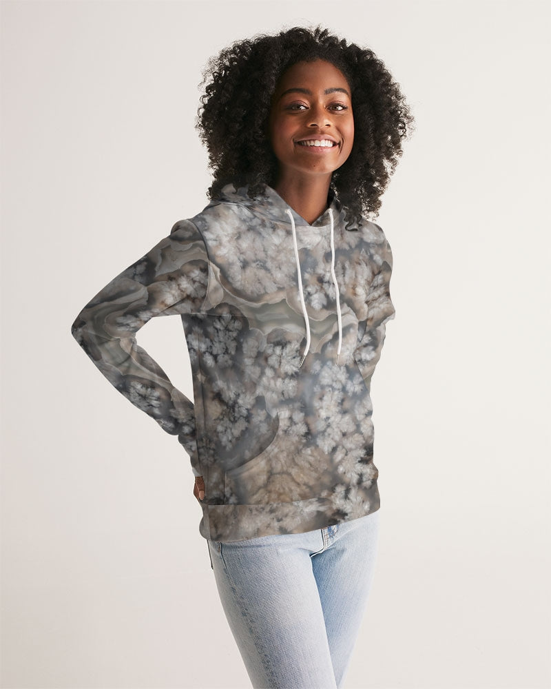 Plume Agate Feather Beauty Women's All-Over Print Hoodie