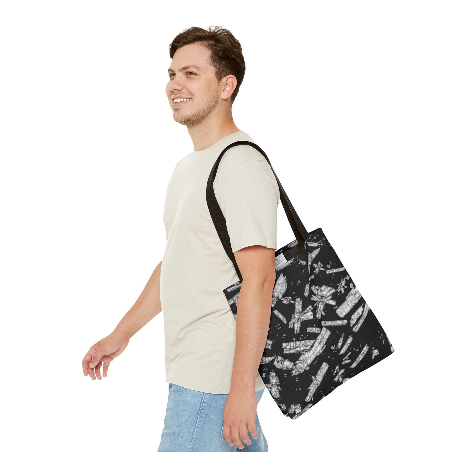 Chinese Writing Stone Life Energy Tote Bag