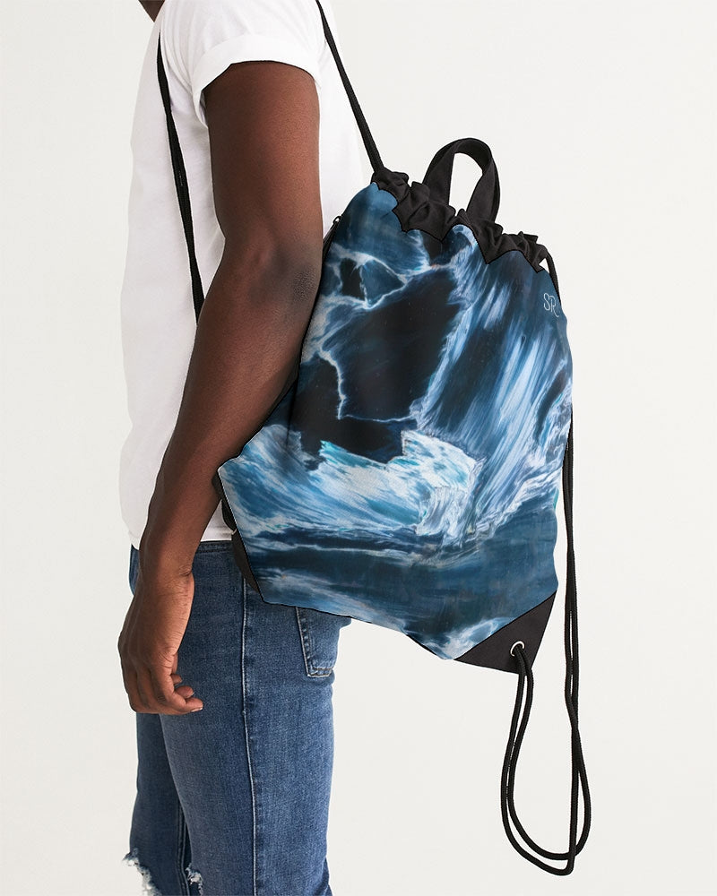 Blue Pietersite Insight & Clarity Canvas Drawstring Bag