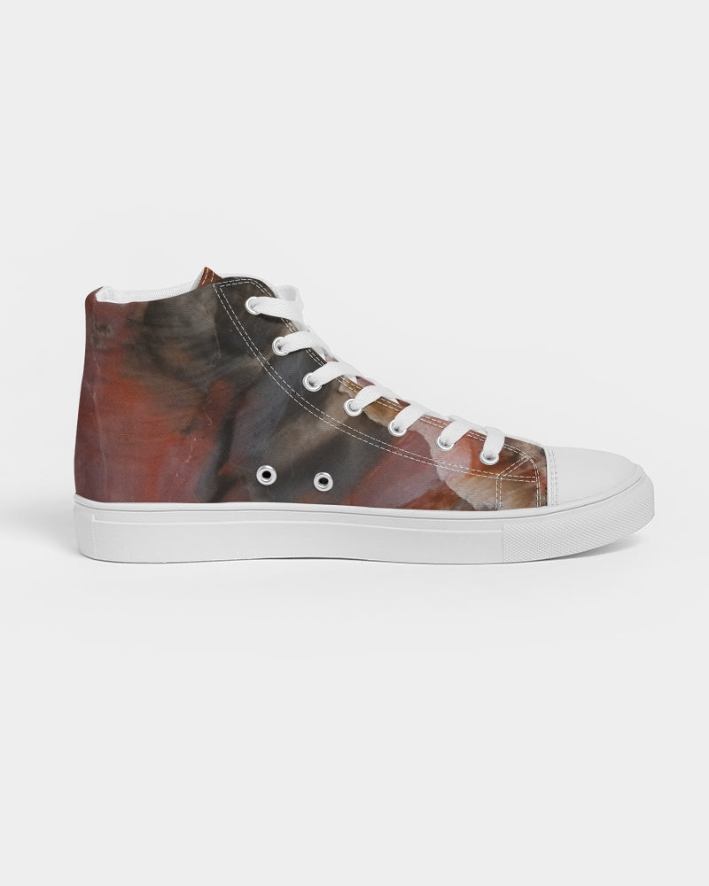 Petrified Wood Inner Transformation Women's Hightop Canvas Shoe
