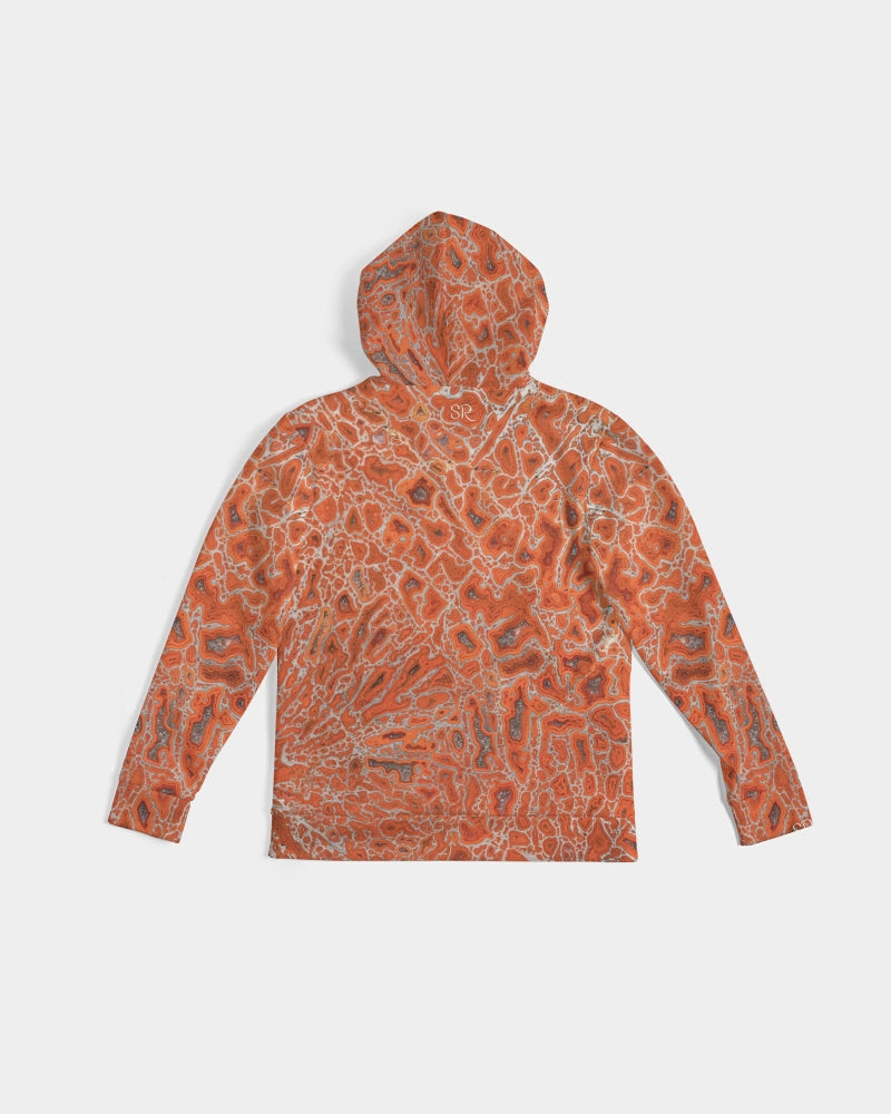 Agatized Ruby Red Gembone Men's Hoodie