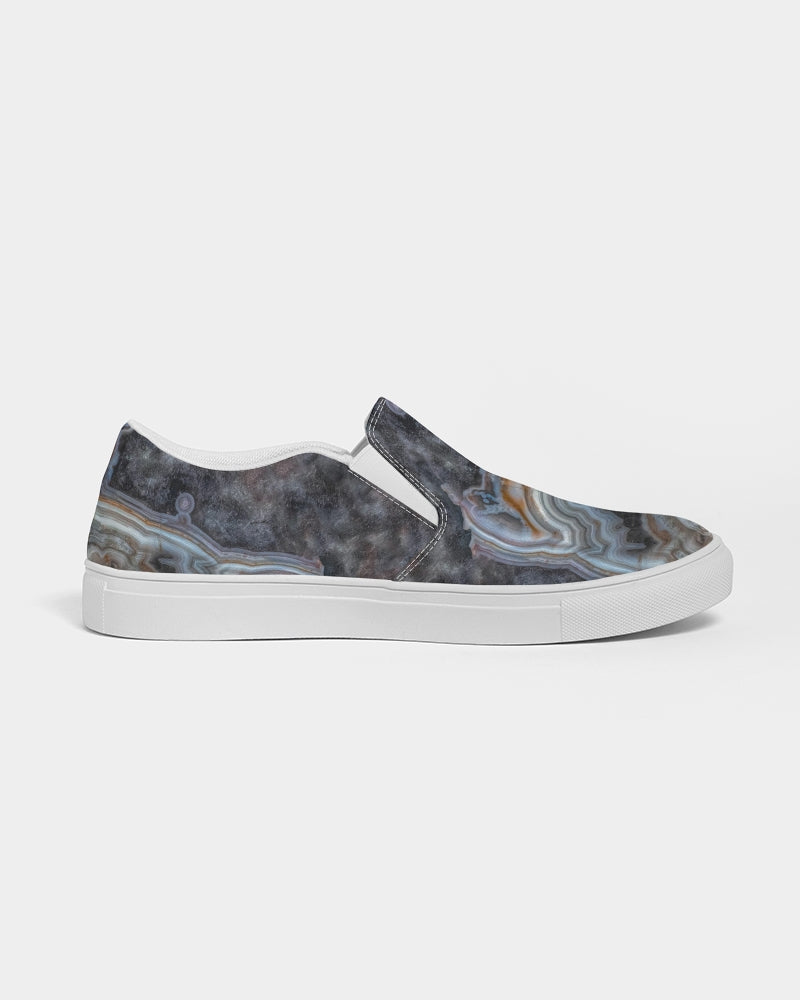 Crazy Lace Agate Striking Beauty Women's Slip-On Canvas Shoe