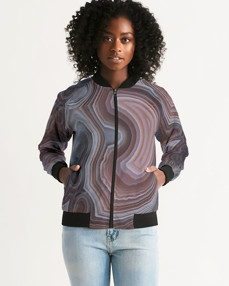 Botswana Agate Inspiration Bomber Jacket