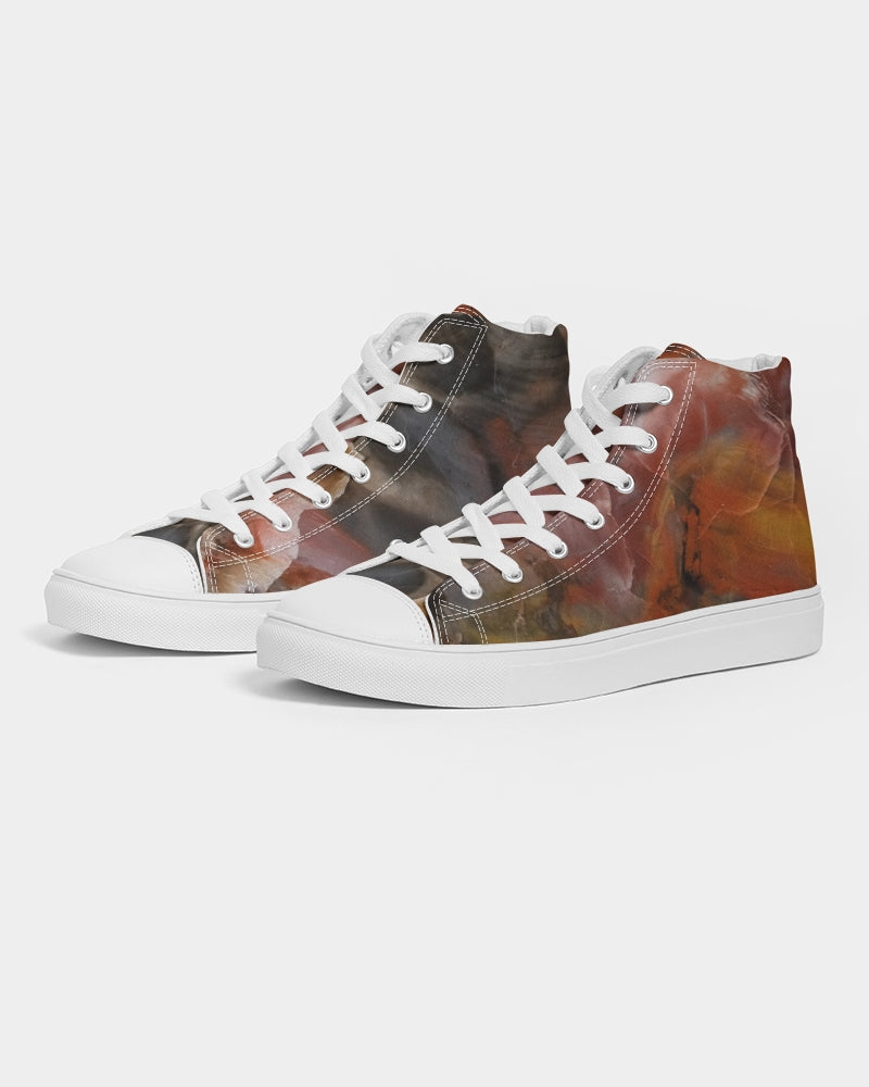 Petrified Wood Inner Transformation Women's Hightop Canvas Shoe