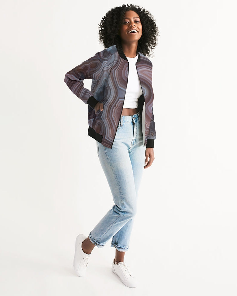 Botswana Agate Inspiration Bomber Jacket