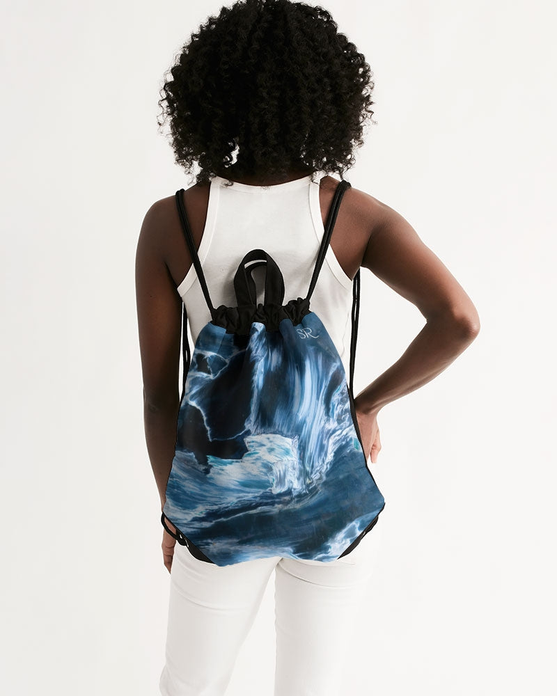 Blue Pietersite Insight & Clarity Canvas Drawstring Bag