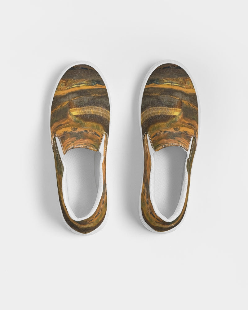 Marra Mamba Tiger's Eye Spiritual Stability Men's Slip-On Canvas Shoe