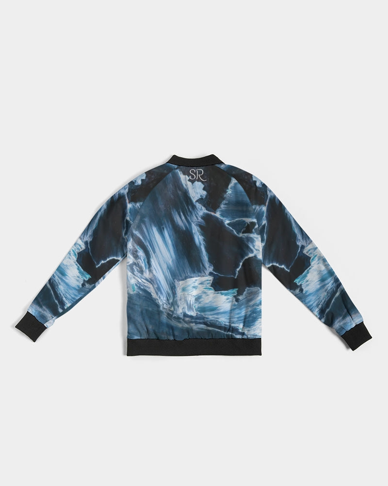 Blue Pietersite Clarity & Insight Women's Bomber Jacket