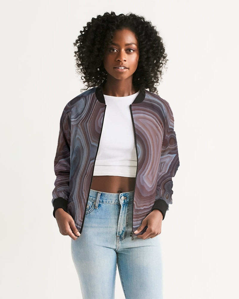 Botswana Agate Inspiration Bomber Jacket