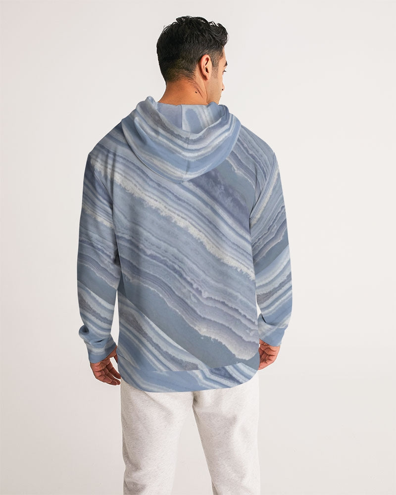 Blue Lace Nurturing Agate Men's Hoodie