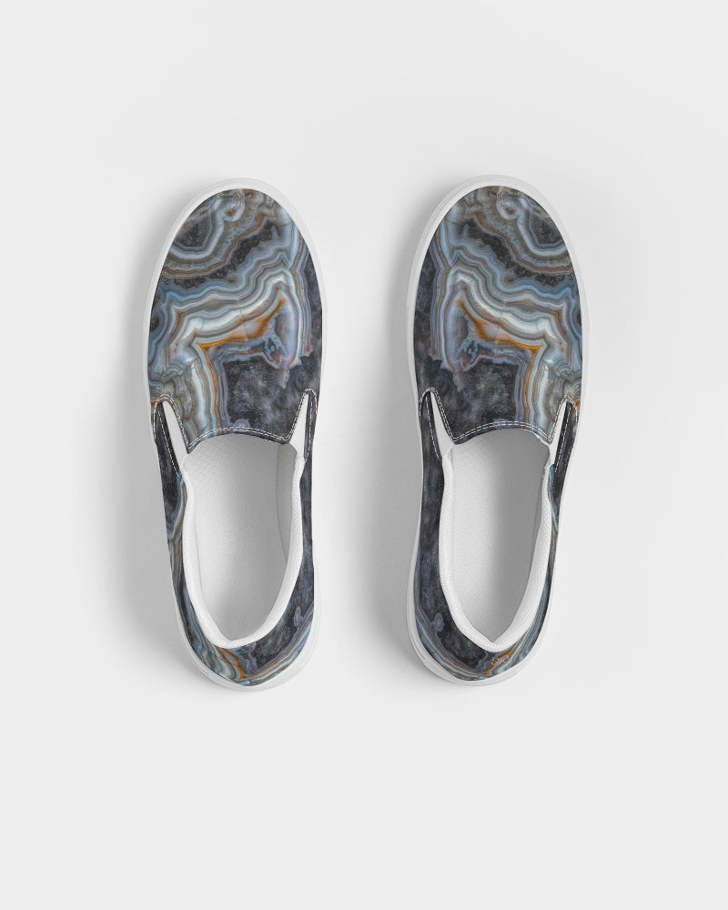 Crazy Lace Agate Striking Beauty Women's Slip-On Canvas Shoe