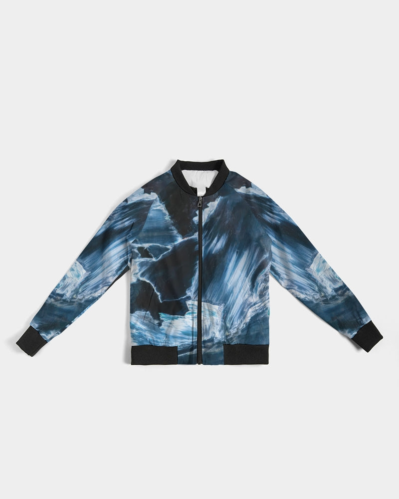 Blue Pietersite Clarity & Insight Women's Bomber Jacket