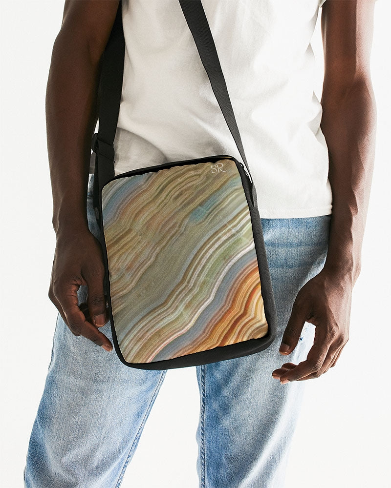 Crazy Lace Agate Joyfullness Messenger Pouch