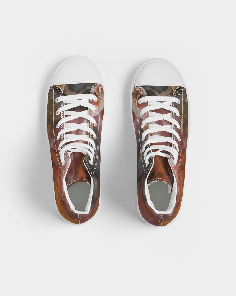 Petrified Wood Inner Transformation Women's Hightop Canvas Shoe