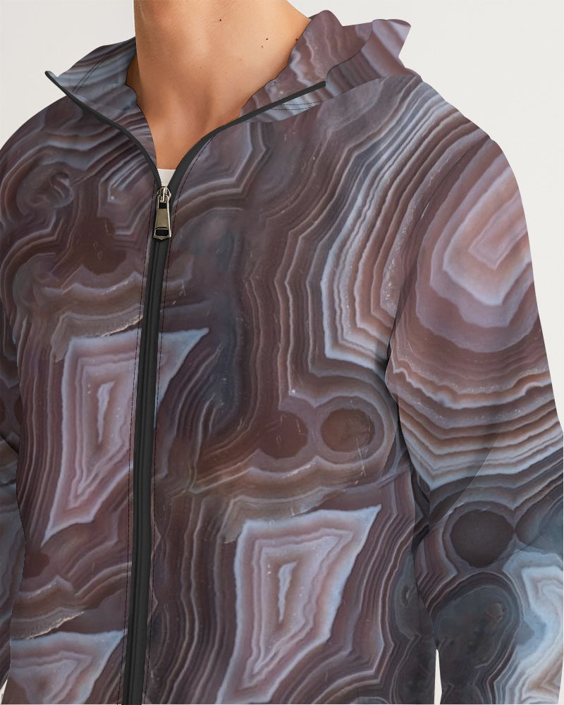 Botswana Agate Inspiration Men's Windbreaker