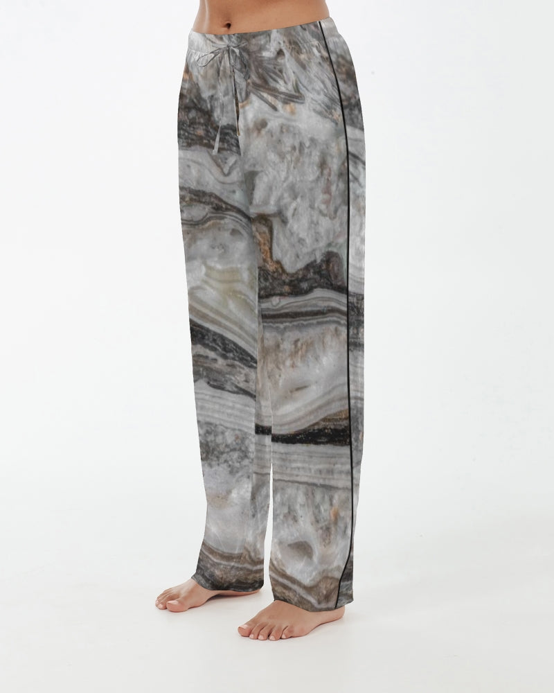 Travertine Onyx Powerful Vibrations Women's Satin Pajama Pants