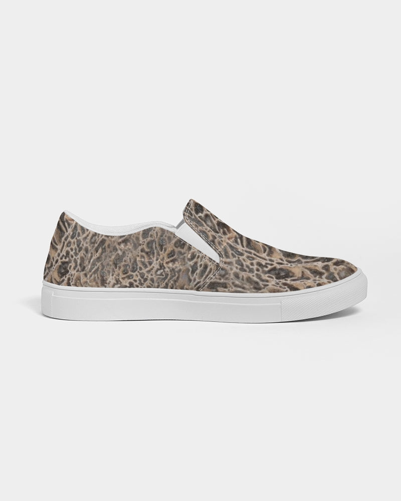 Agatized Noir Gembone Women's Slip-On Canvas Shoe