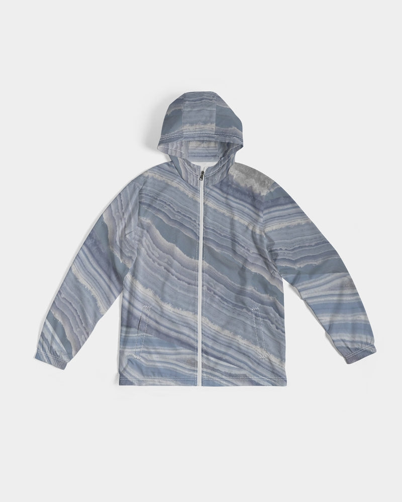 Blue Lace Nurturing Agate Men's Windbreaker