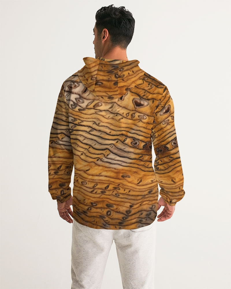 Hell's Canyon Sequoia Petrified Wood Men's Windbreaker