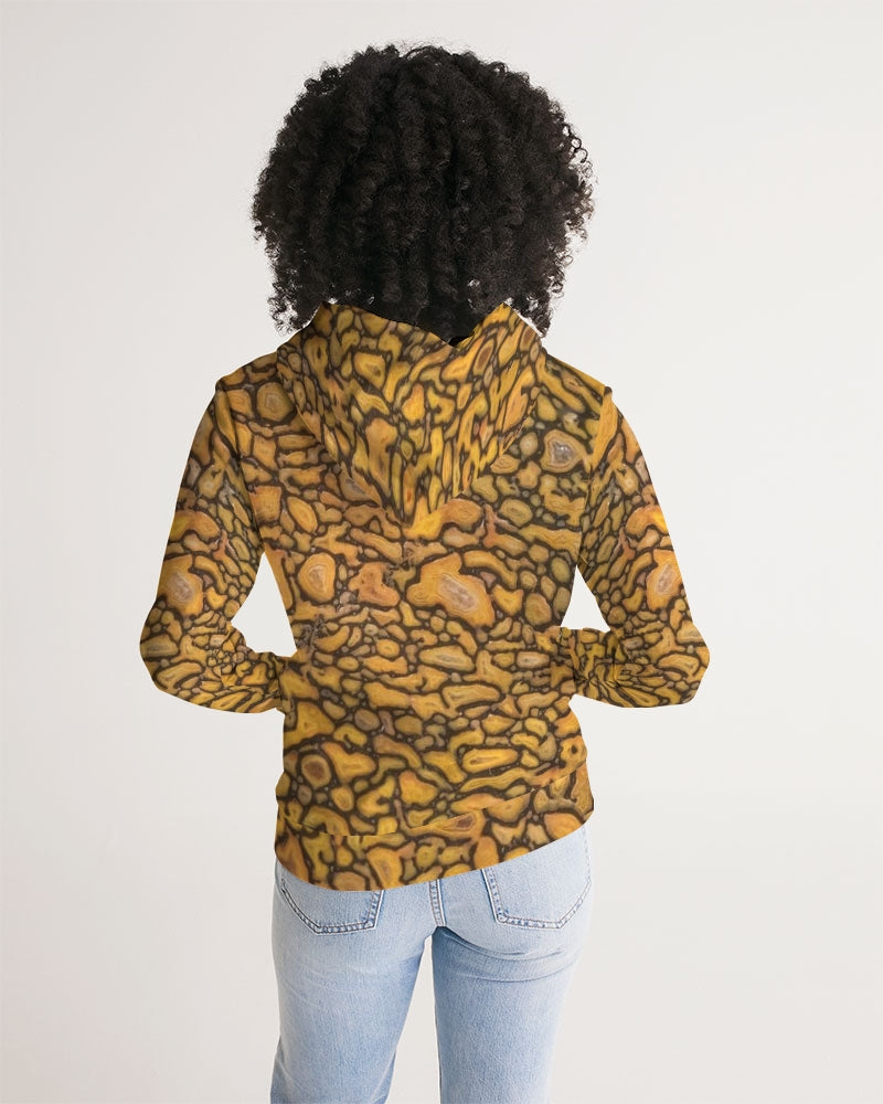 Agatized Fantasy Yellow Gembone Women's Hoodie