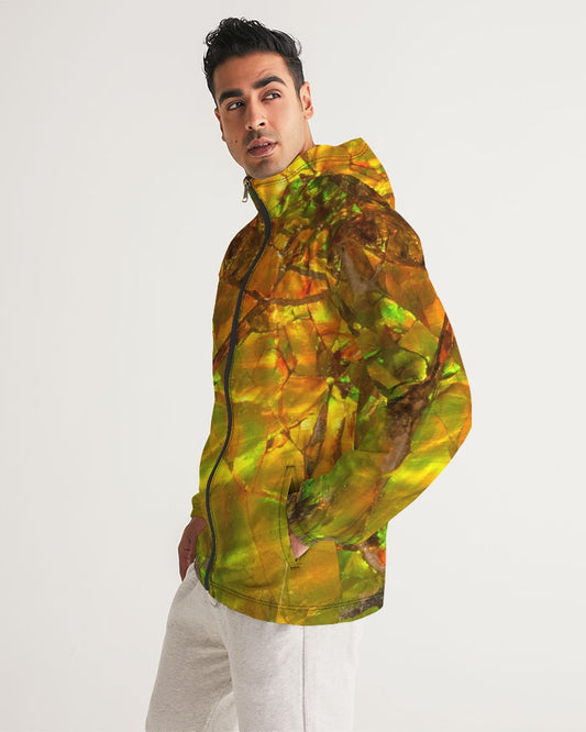 Ammolite Spiritual Energy & Growth Men's Jewel Windbreaker