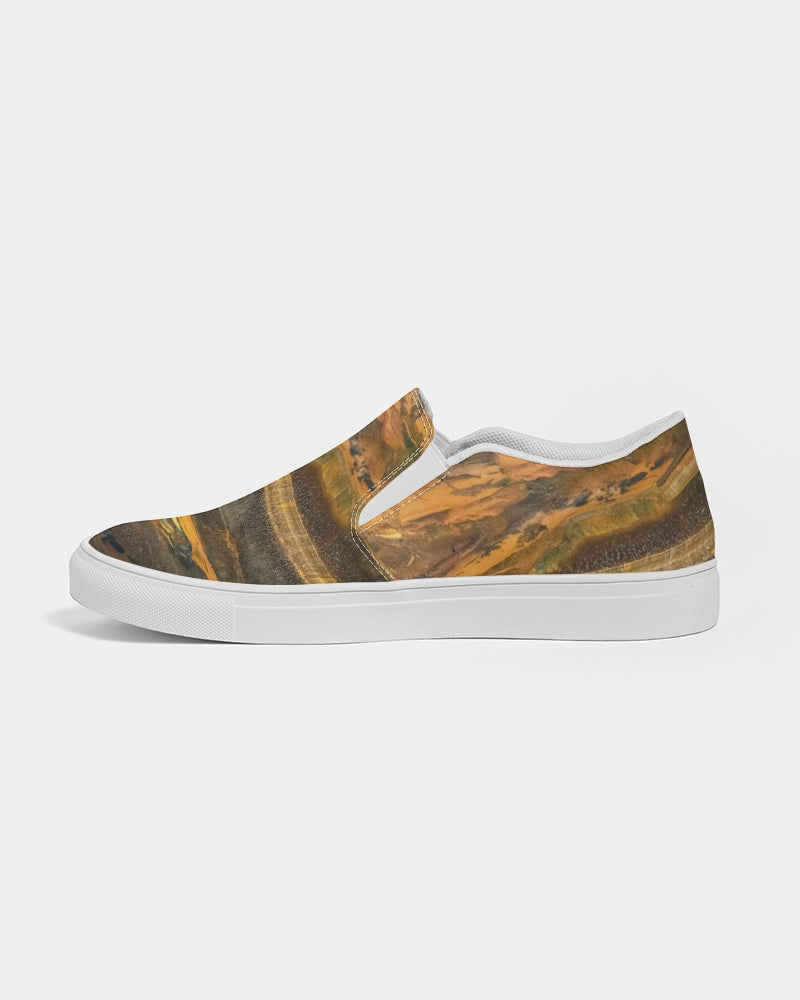 Marra Mamba Tiger's Eye Spiritual Stability Men's Slip-On Canvas Shoe