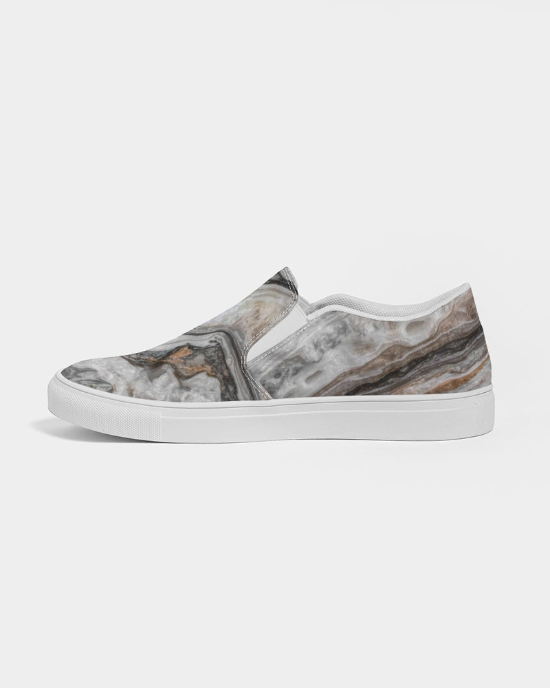 Travertine Onyx Powerful Vibrations Women's Slip-On Canvas Shoe