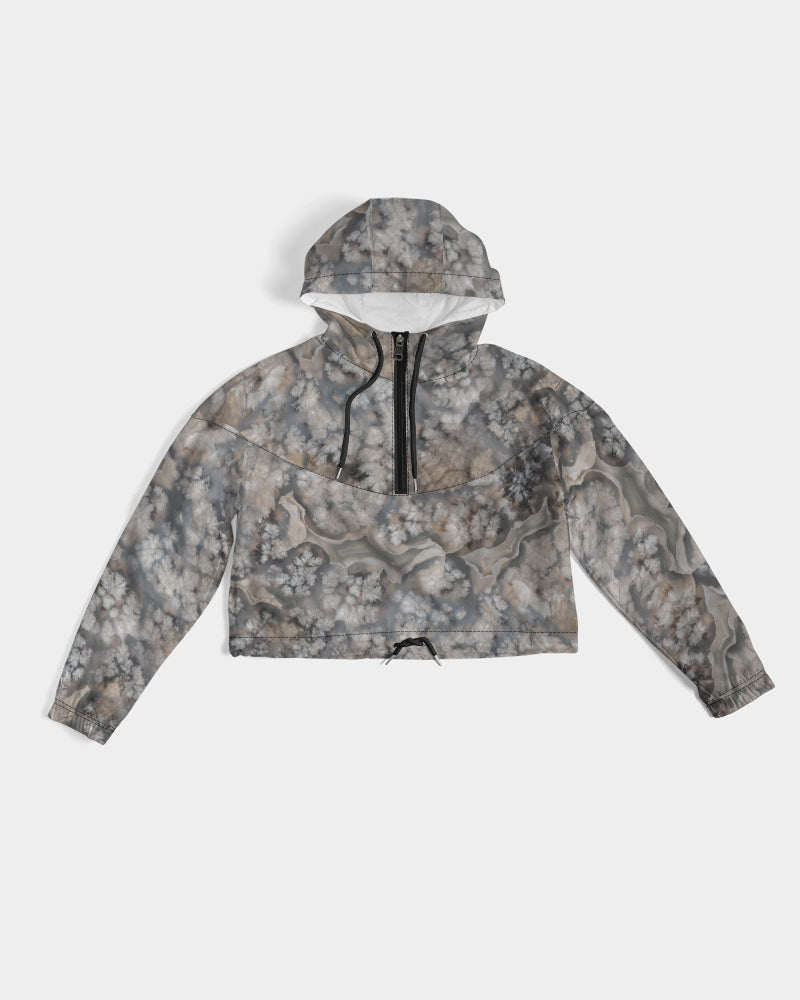 Plume Agate Spirituality Cropped Windbreaker