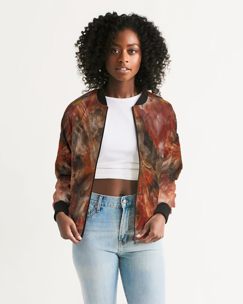 Petrified Wood Women's Bomber Jacket