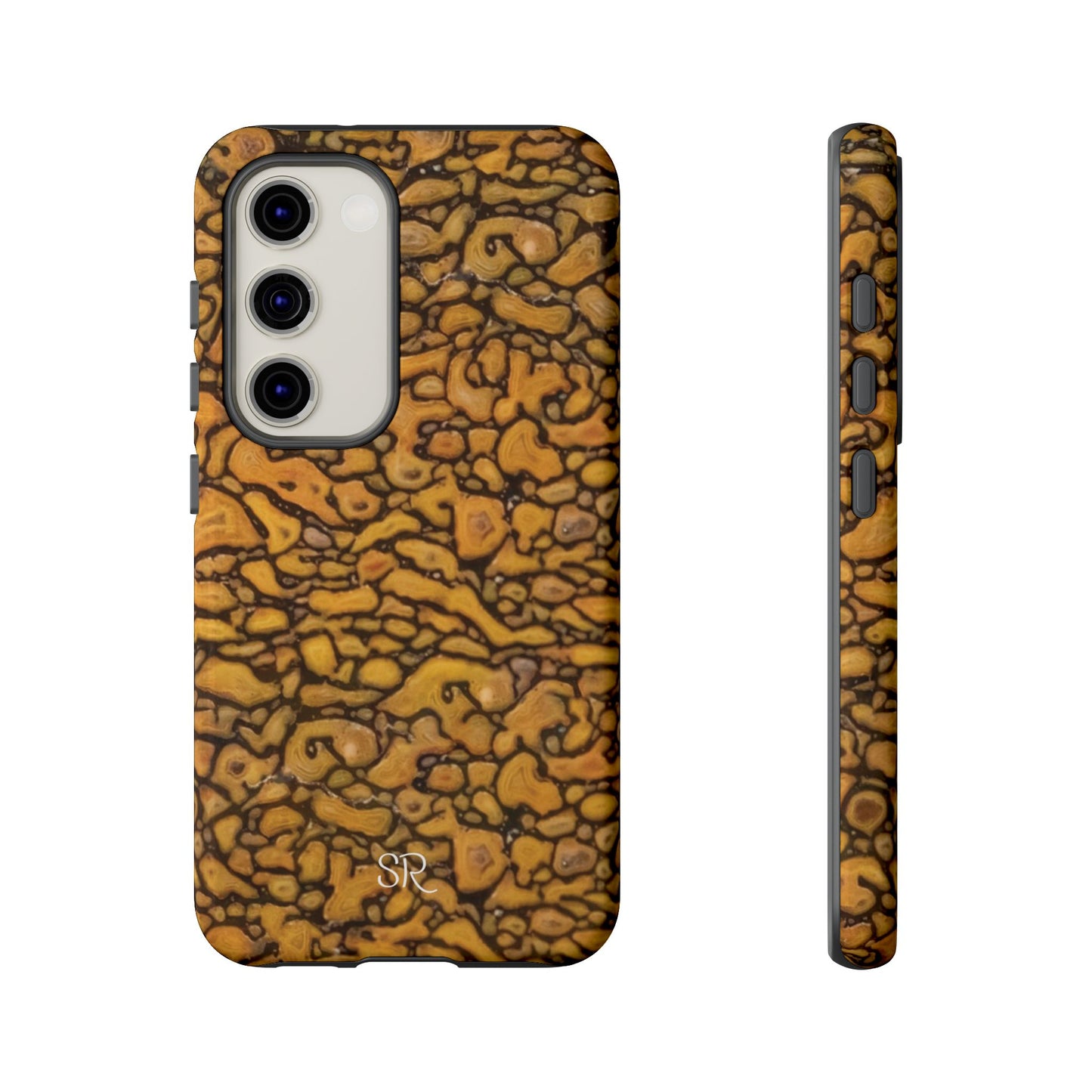 Agatized Fantasy Yellow Gembone Tough Cases