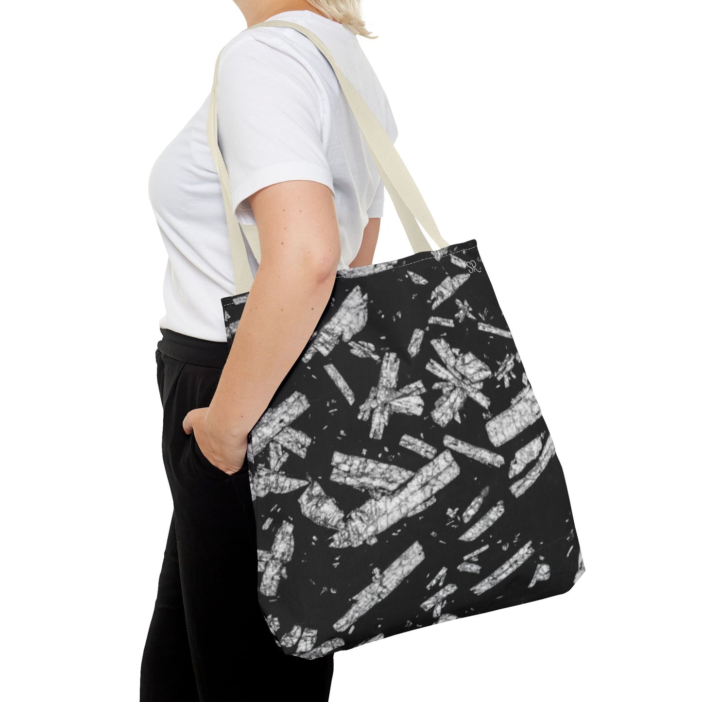 Chinese Writing Stone Life Energy Tote Bag