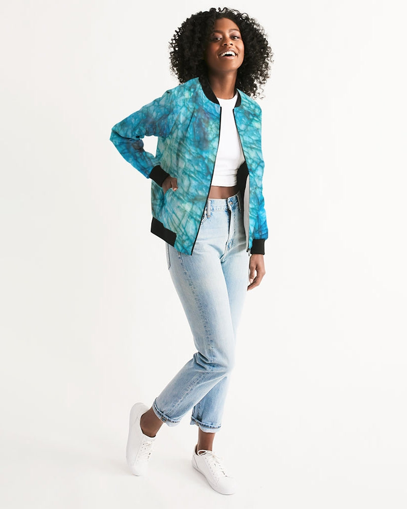 Labradorite Women's All-Over Print Bomber Jacket