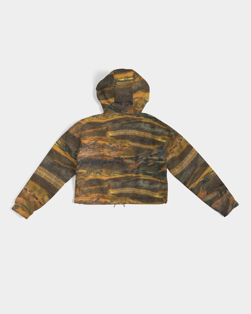 Marra Mamba Tiger's Eye Spiritual Stability Cropped Windbreaker