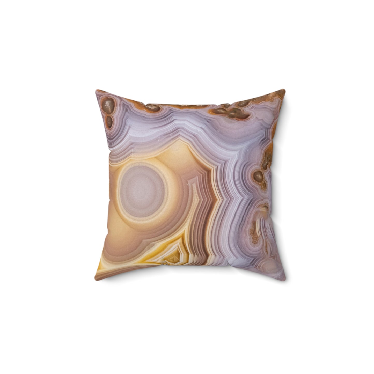 Laguna Agate Faux Suede Square Pillow