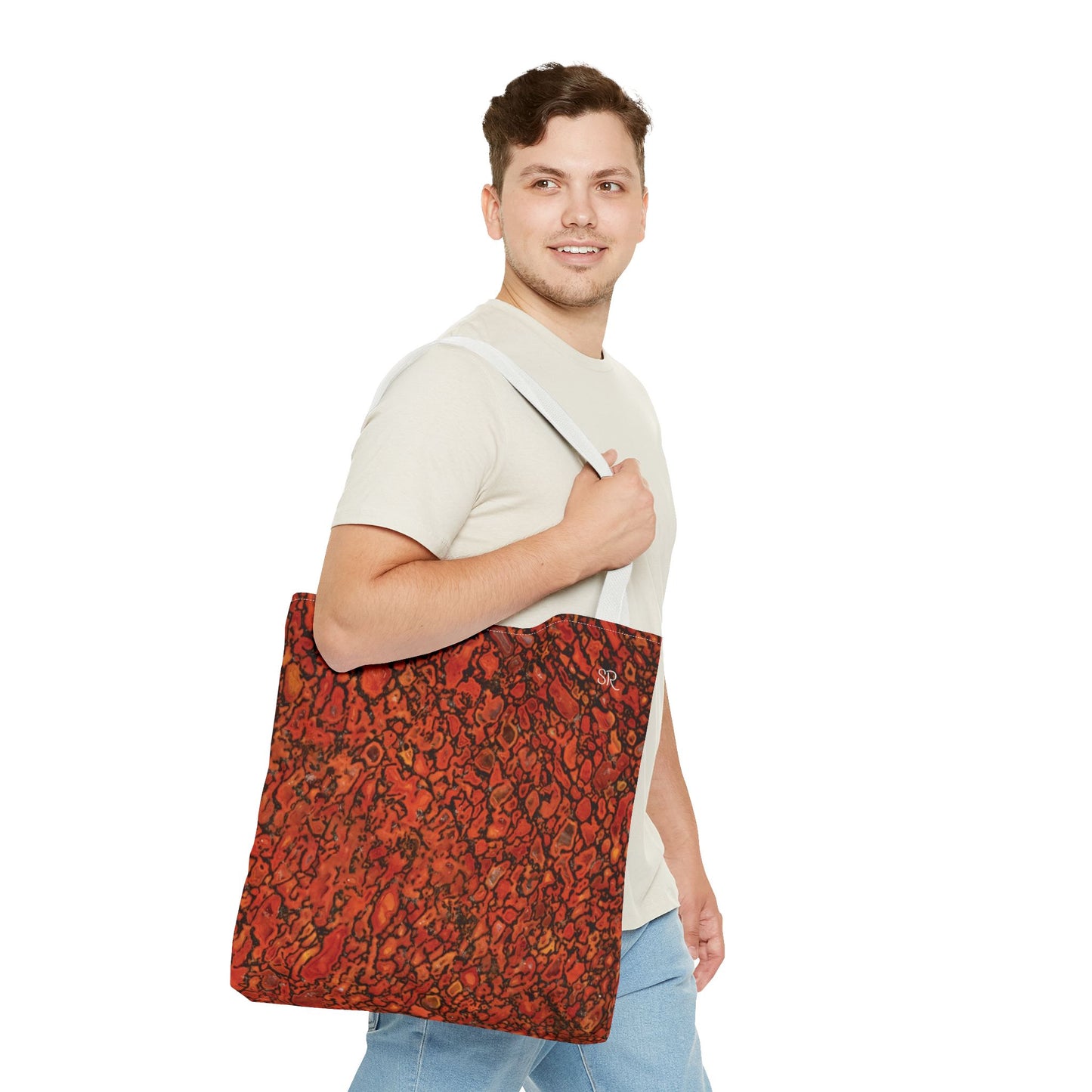 Agatized Richly Red Gembone Tote