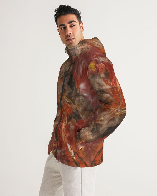 Petrified Wood Men's All-Over Print Windbreaker