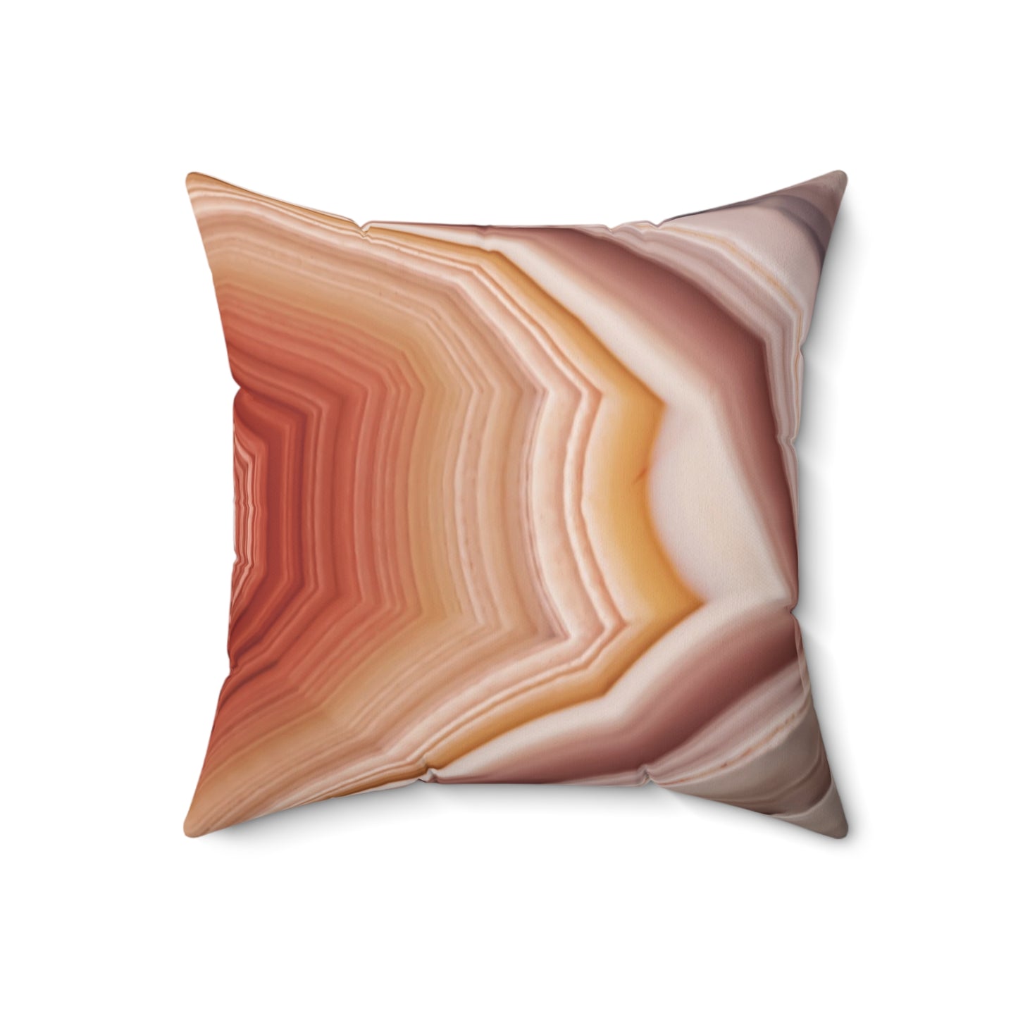 Laguna Agate Faux Suede Square Pillow