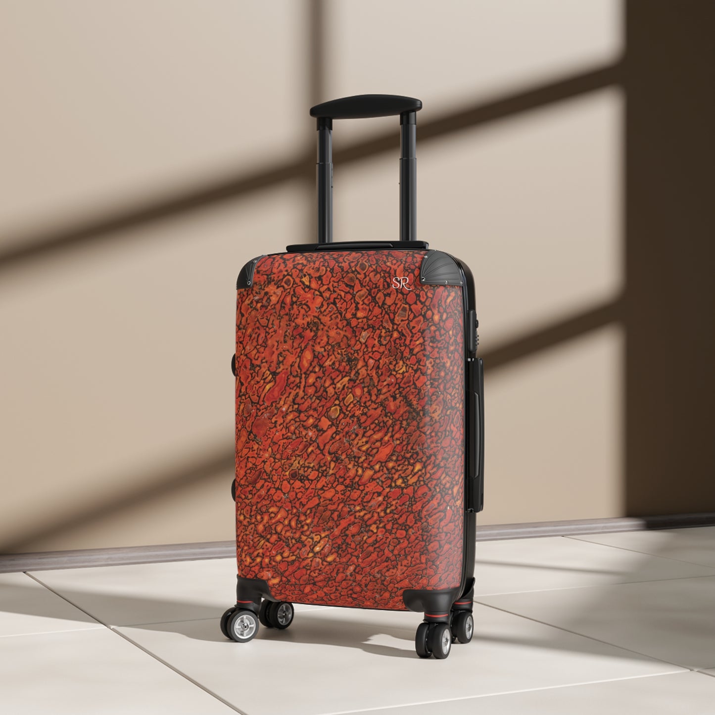 Agatized Richly Red Gembone Luggage