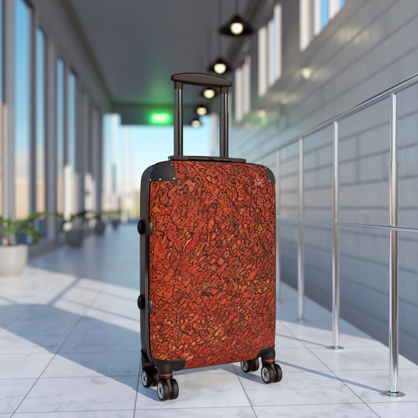 Agatized Richly Red Gembone Luggage